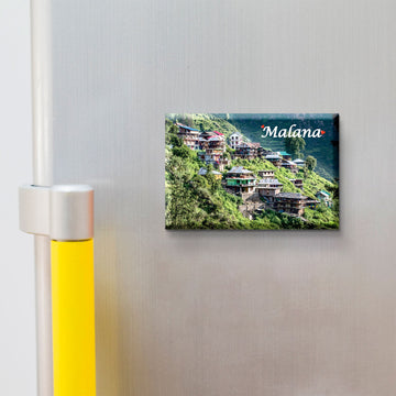 Stickerji Souvenir Wooden Fridge Magnet | Malana