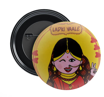 Stickerji Team Bride Wedding Badge Design 11 - Pinback button for bridal and groom party
