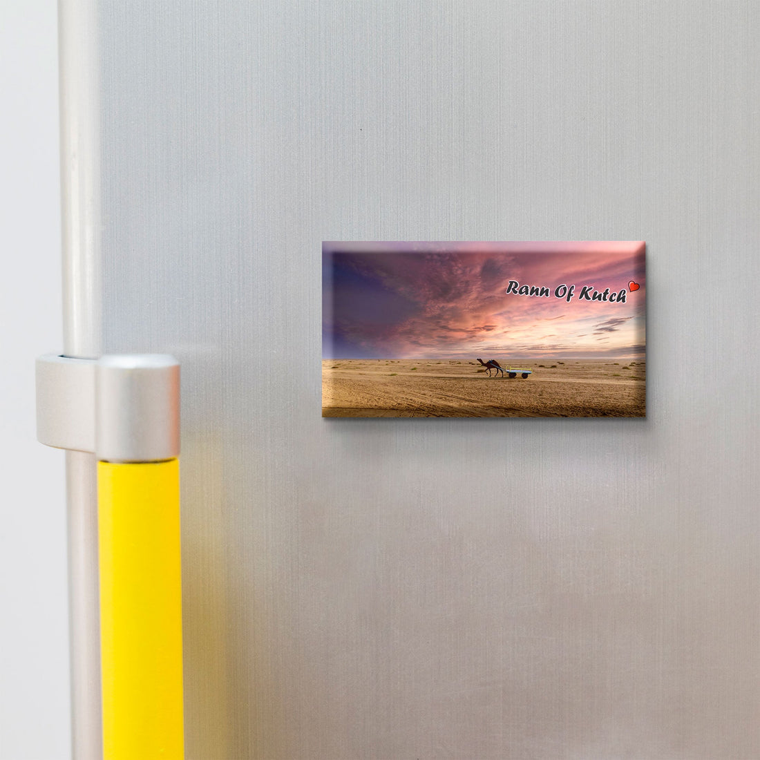 Stickerji Rann of Kutch Wooden Fridge Magnet - Souvenir travel keepsake gift