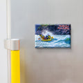 Stickerji River Rafting -Rishikesh Wooden Fridge Magnet - Souvenir travel keepsake gift