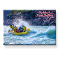 Stickerji River Rafting -Rishikesh Wooden Fridge Magnet - Souvenir travel keepsake gift - View 2