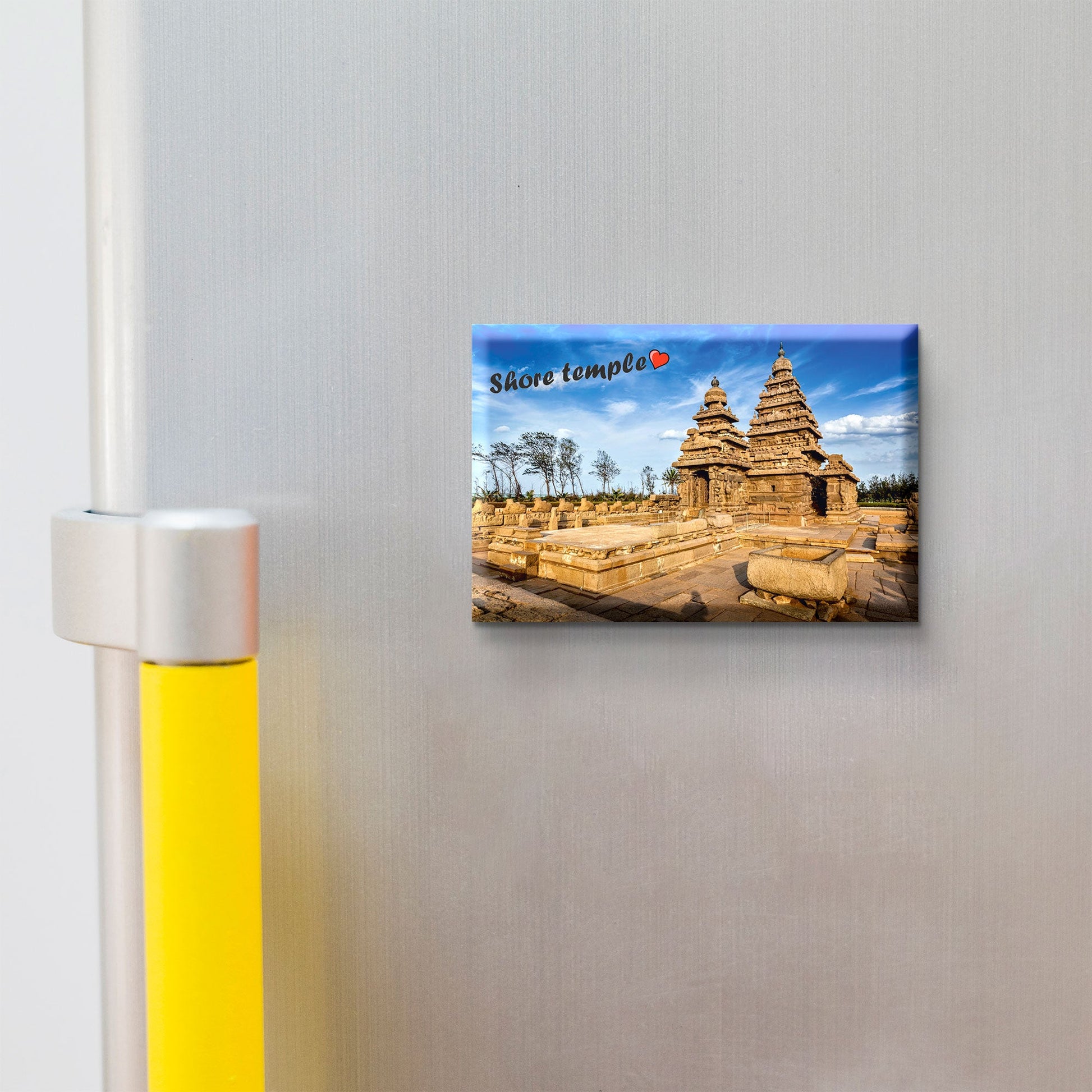 Stickerji Shore Temple Wooden Fridge Magnet - Souvenir travel keepsake gift