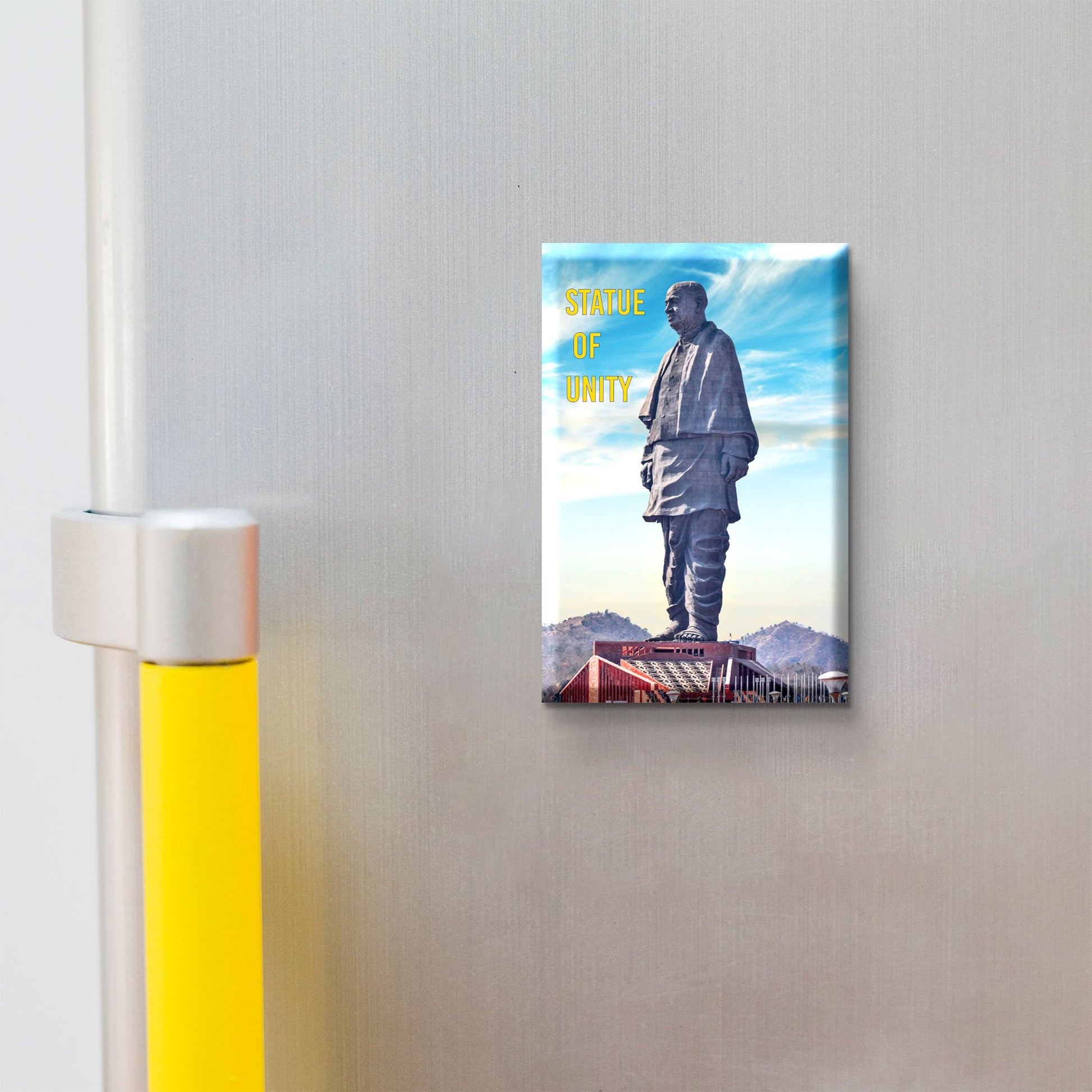 Stickerji Statue of Unity Wooden Fridge Magnet - Souvenir travel keepsake gift