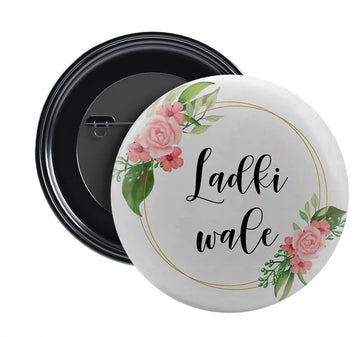 Stickerji Team Bride Wedding Badge Design 1 - Pinback button for bridal and groom party