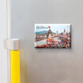 Stickerji Haridwar Wooden Fridge Magnet - Souvenir travel keepsake gift