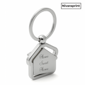 Stickerji Home Sweet Home Keychain | Metal Keychain | Home Shape | Rotating Keychain | Pack of 2 - Stickerji premium quality product - View 5
