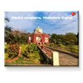 Stickerji Hazira maqbara, Vododara Gujrat Wooden Fridge Magnet - Souvenir travel keepsake gift - View 2