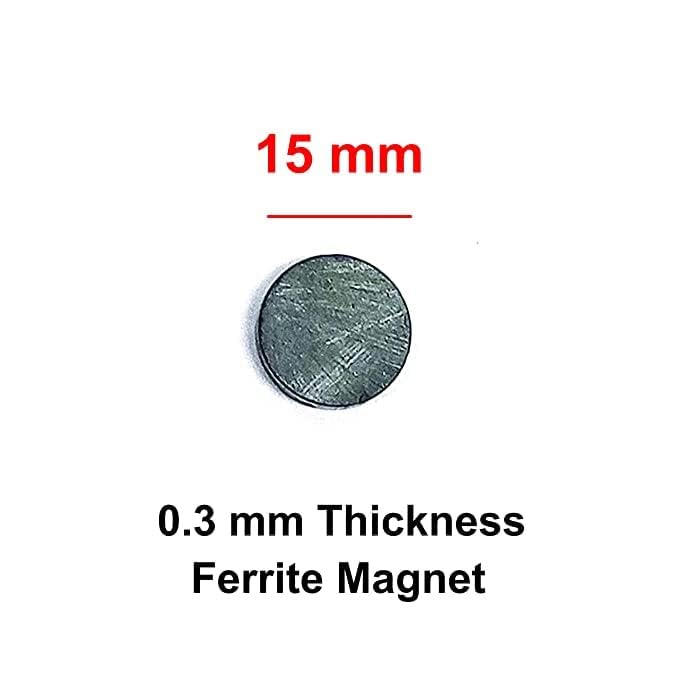 15mm ferrite magnet base for China wooden fridge magnet - 0.3mm thickness strong round magnet for secure refrigerator hold