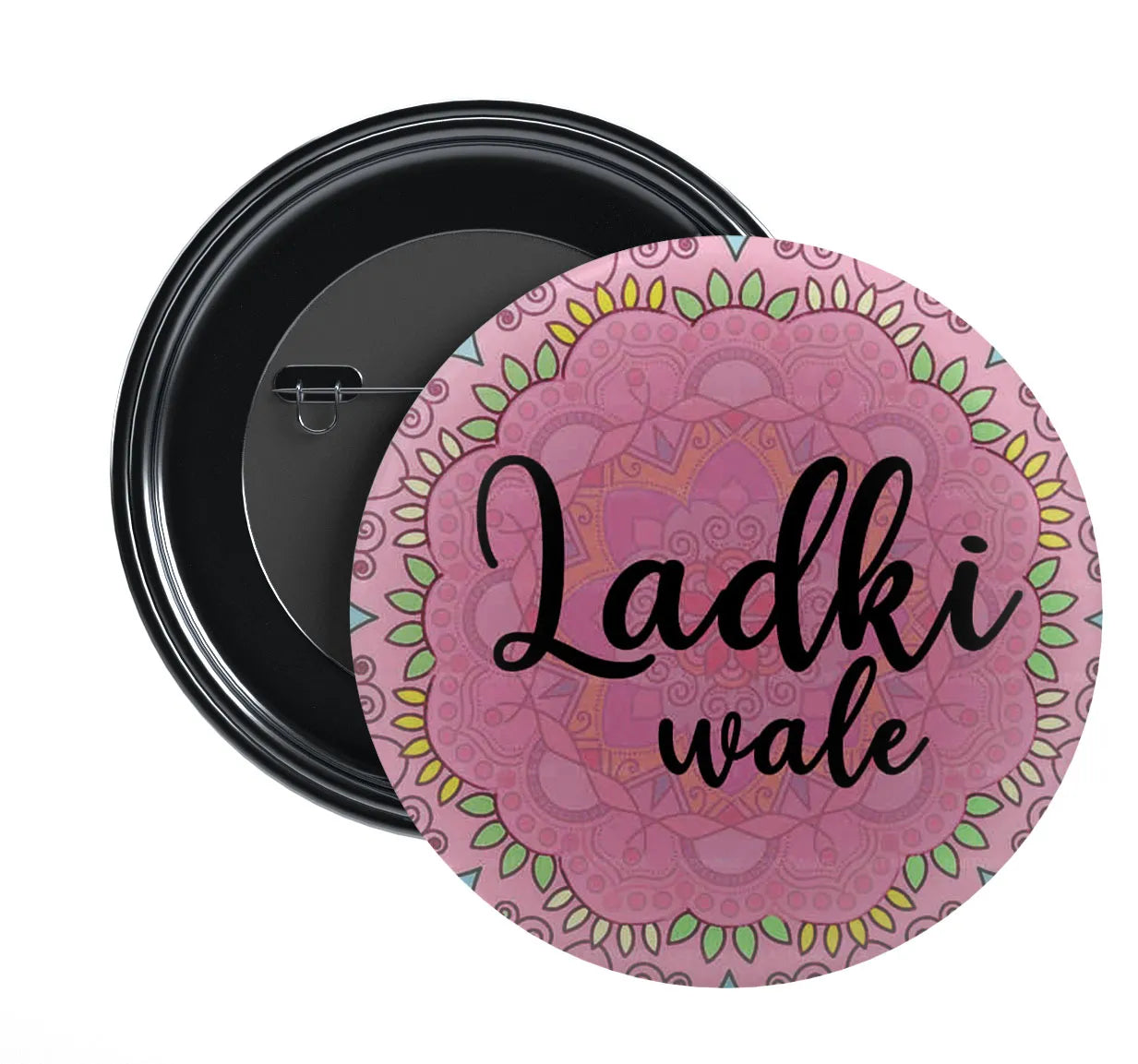 Stickerji Team Bride Wedding Badge Design 4 - Pinback button for bridal and groom party