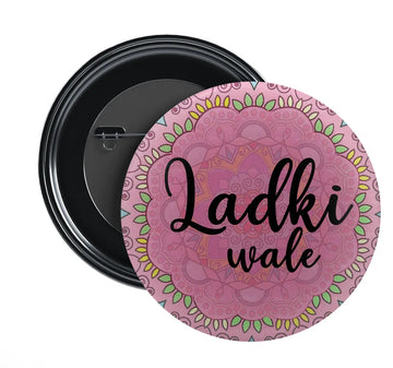Stickerji Team Bride Wedding Badge Design 4 - Pinback button for bridal and groom party