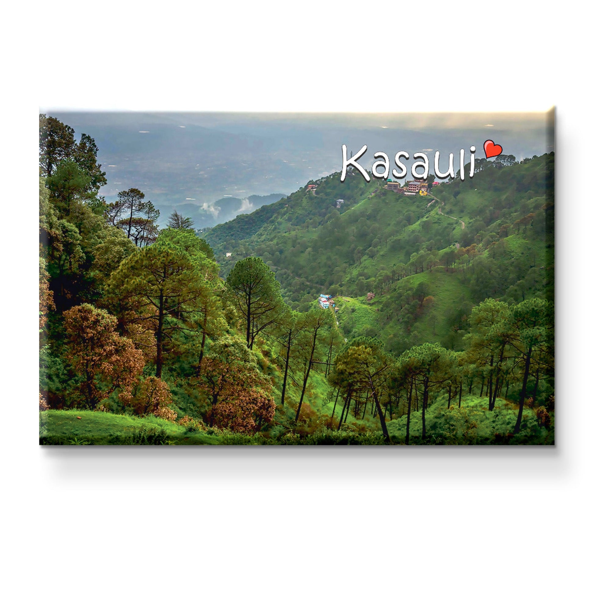 Stickerji Kasauli Wooden Fridge Magnet - Souvenir travel keepsake gift - View 2