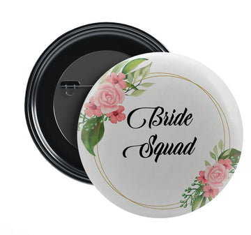 Stickerji Team Bride Wedding Badge Design 6 - Pinback button for bridal and groom party