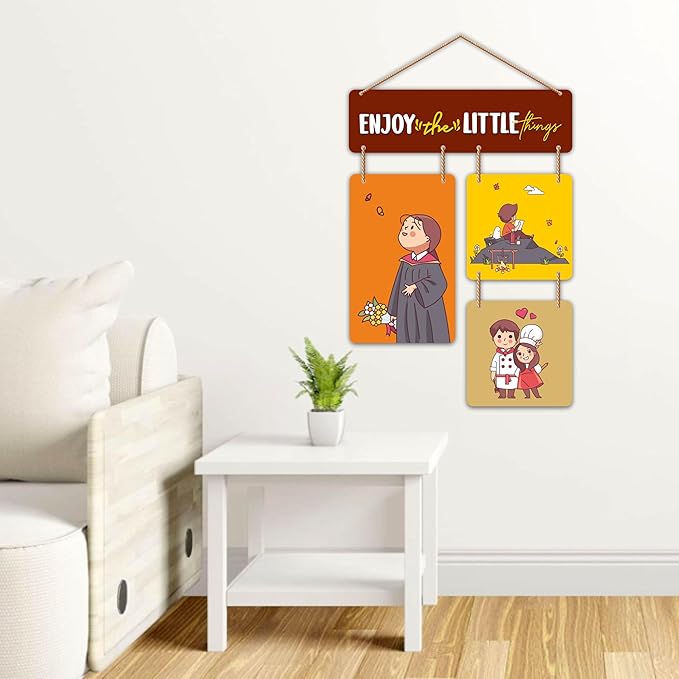Stickerji Wooden Wall Hanging for Home Decoration | Enjoy the little things 02