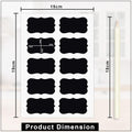Stickerji 100 Piece Waterproof Vinyl Black Labels Stickers for Mason Jar Glass & Plastic Bottles | With 1 Piece White Pencil - Stickerji premium quality product - View 4