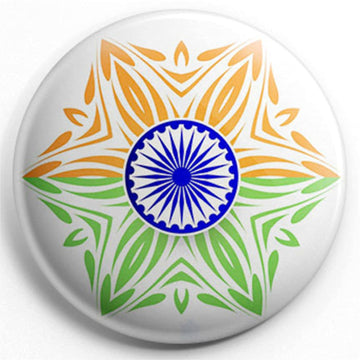Stickerji India Flag Badges | National Tricolor Badges | Design 7