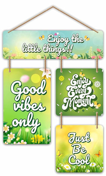 Stickerji Wooden Wall Hanging for Home Decoration | Enjoy the little things!!