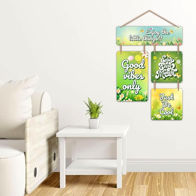 Stickerji Wooden Wall Hanging for Home Decoration | Enjoy the little things!!