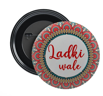 Stickerji Team Bride Wedding Badge Design 8 - Pinback button for bridal and groom party