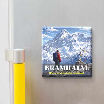 Stickerji Souvenir Wooden Fridge Magnet | BRAMHATAL