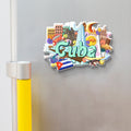 Cuba Wooden Fridge Magnet on fridge door - Stickerji premium MDF souvenir travel keepsake