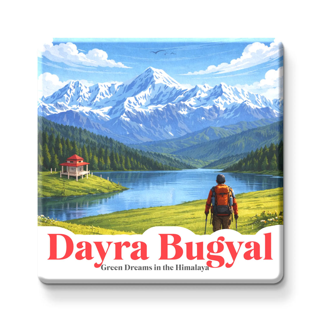 Stickerji Souvenir Wooden Fridge Magnet | DAYRA BUGYAL
