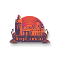 Stickerji Tamil Nadu Wooden Fridge Magnet - Souvenir travel keepsake gift - View 2