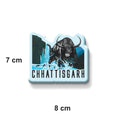 Stickerji Chhattisgarh Wooden Fridge Magnet - Souvenir travel keepsake gift - View 3