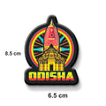 Stickerji Odisha Wooden Fridge Magnet - Souvenir travel keepsake gift - View 3