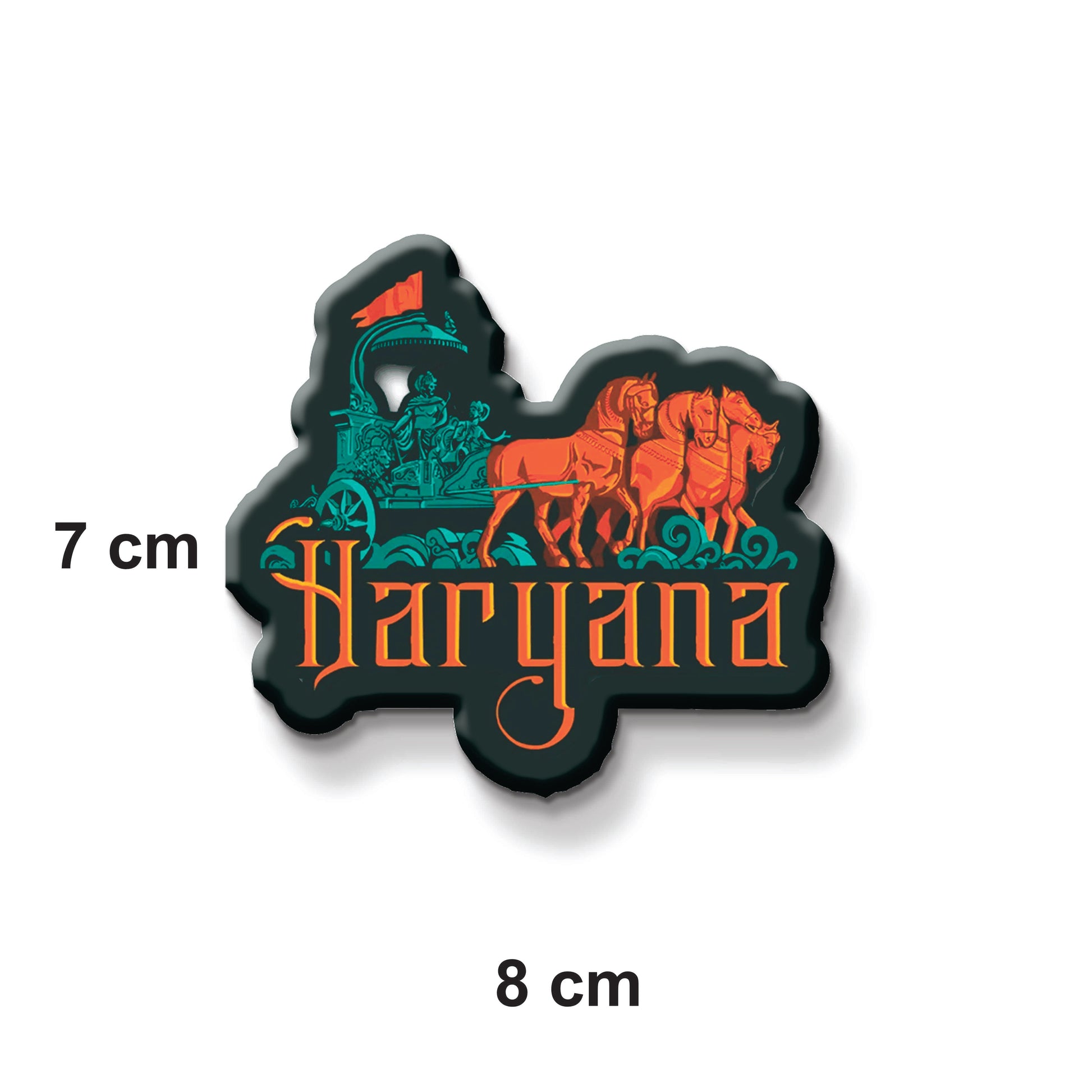 Stickerji Haryana Wooden Fridge Magnet - Souvenir travel keepsake gift - View 3