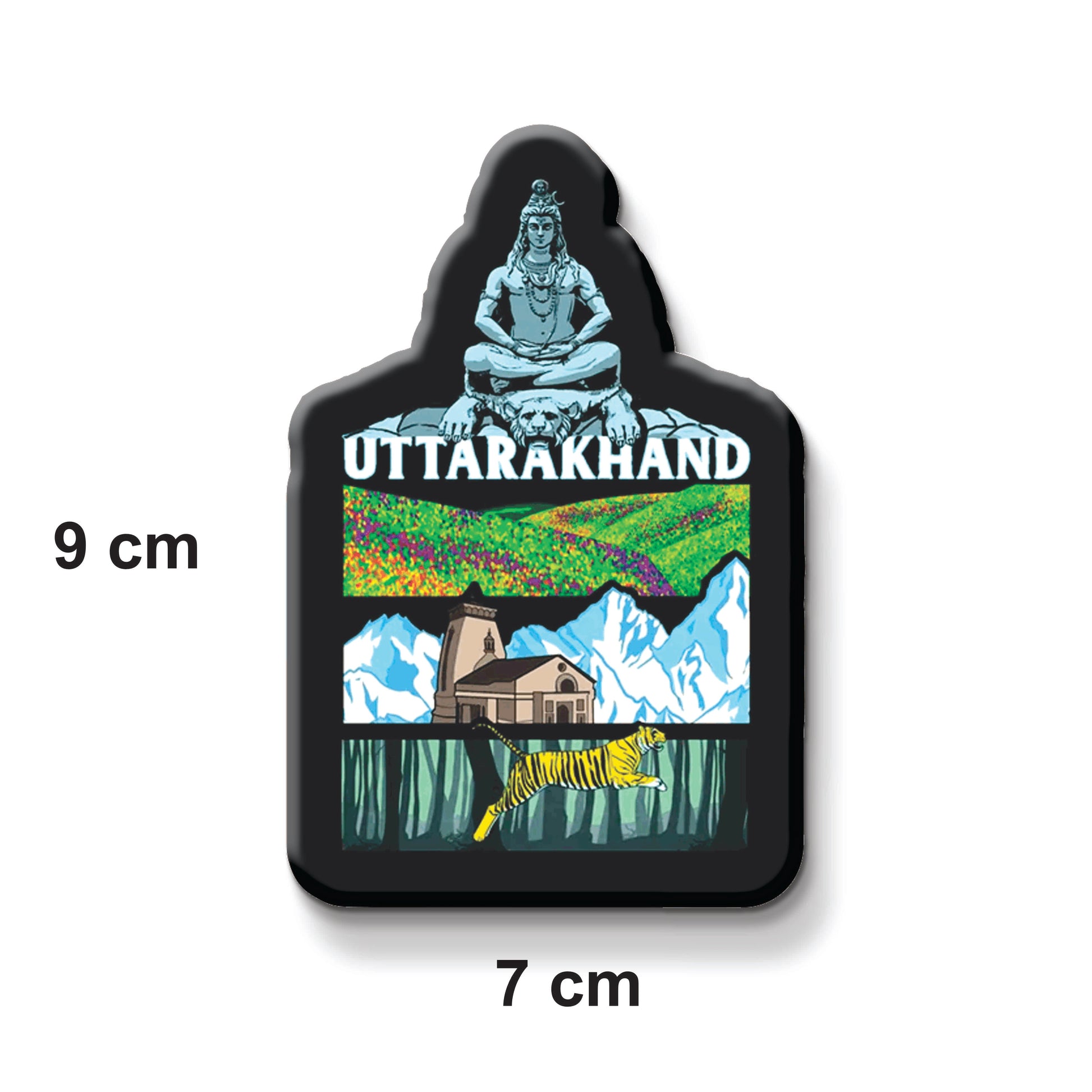 Stickerji Uttarakhand Wooden Fridge Magnet - Souvenir travel keepsake gift - View 3