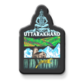 Stickerji Uttarakhand Wooden Fridge Magnet - Souvenir travel keepsake gift - View 2