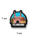 Stickerji Telangana Wooden Fridge Magnet - Souvenir travel keepsake gift - View 3