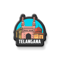 Stickerji Telangana Wooden Fridge Magnet - Souvenir travel keepsake gift - View 2