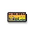 Stickerji West Bengal Wooden Fridge Magnet - Souvenir travel keepsake gift - View 3