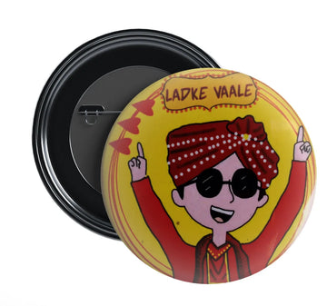 Stickerji Team Groom Wedding Badge Design 1 - Pinback button for bridal and groom party