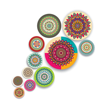 Stickerji Wooden Wall Hanging for Home Decoration | Mandala Theme Wooden Wall Hanging
