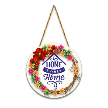 Stickerji Wooden Wall Hanging for Home Decoration | HOME SWEET HOME 03