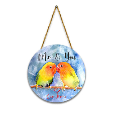 Stickerji Wooden Wall Hanging for Home Decoration | me & you
