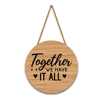 Stickerji Wooden Wall Hanging for Home Decoration | Together we have it all 02