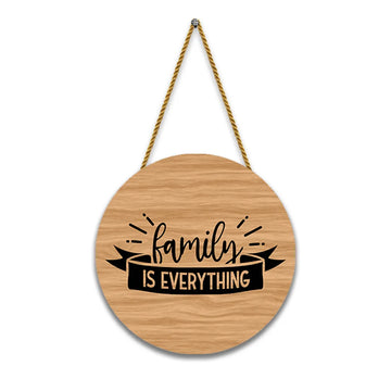 Stickerji Wooden Wall Hanging for Home Decoration | Family is Everything