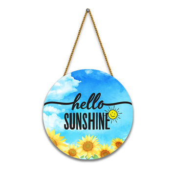 Stickerji Wooden Wall Hanging for Home Decoration | hello SUNSHINE