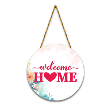 Stickerji Wooden Wall Hanging for Home Decoration | Welcome HOME