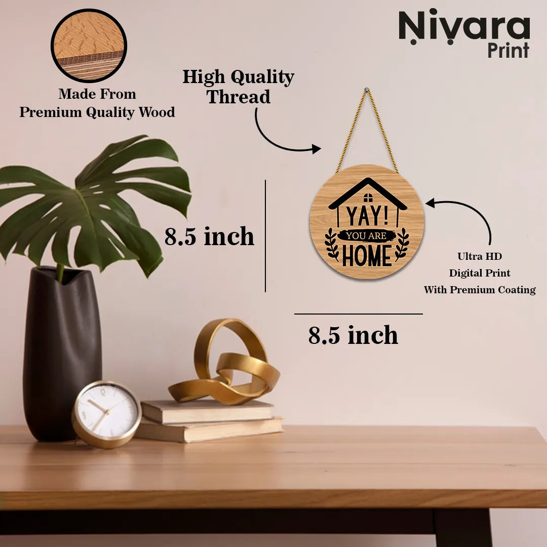 Stickerji Wooden Wall Hanging for Home Decoration | YAY You are Home