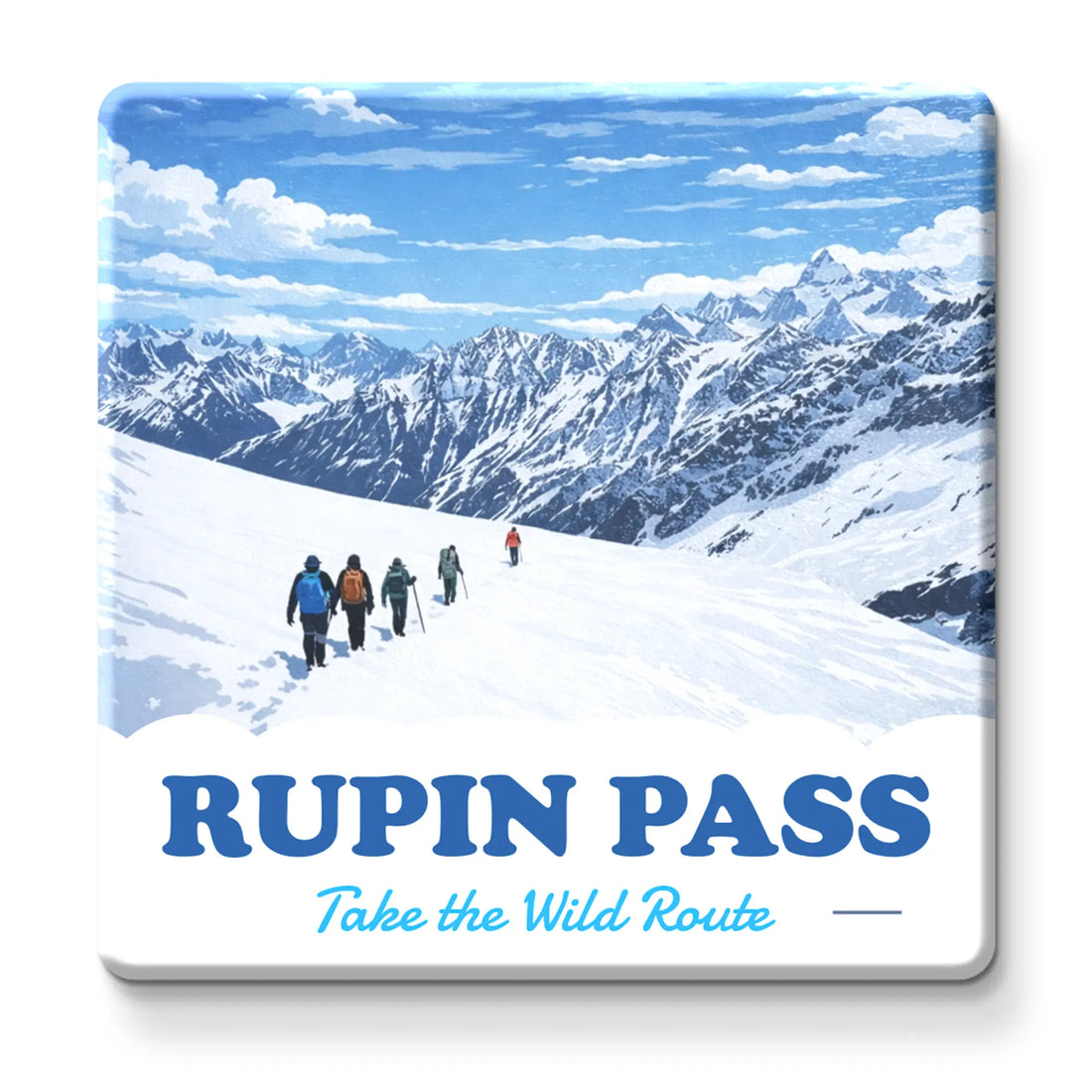 Stickerji Souvenir Wooden Fridge Magnet | RUPIN PASS