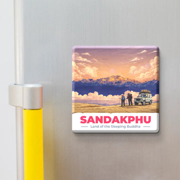 Stickerji Souvenir Wooden Fridge Magnet | SANDAKPHU