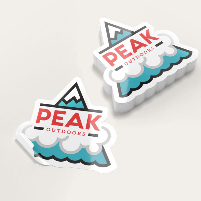 Die-cut logo stickers in india