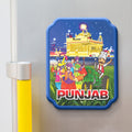 Stickerji Punjab 03 Wooden Fridge Magnet - Souvenir travel keepsake gift