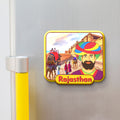 Stickerji Rajasthan 01 Wooden Fridge Magnet - Souvenir travel keepsake gift