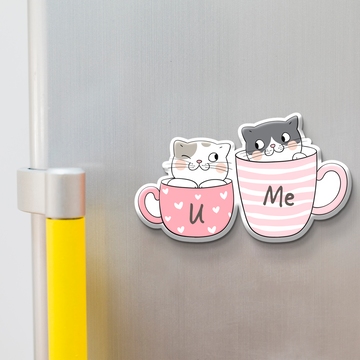 Stickerji U & Me Wooden Fridge Magnet - Souvenir travel keepsake gift